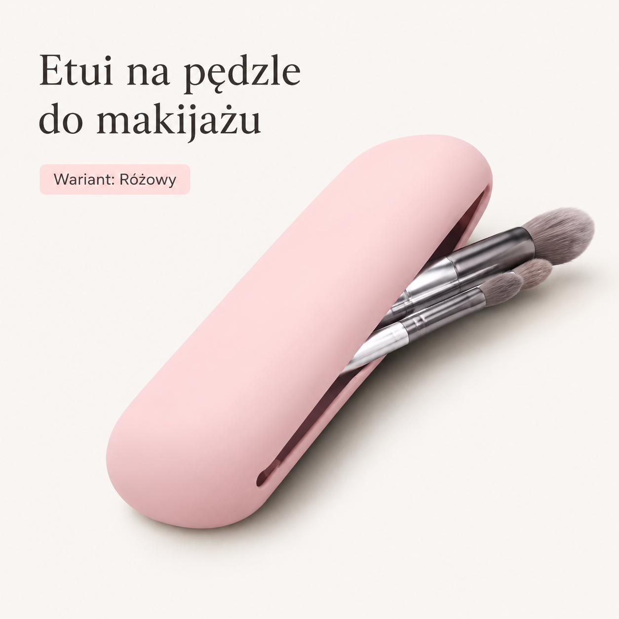 Silikonowe Etui na Pędzle do Makijażu – Organizer Podróżny