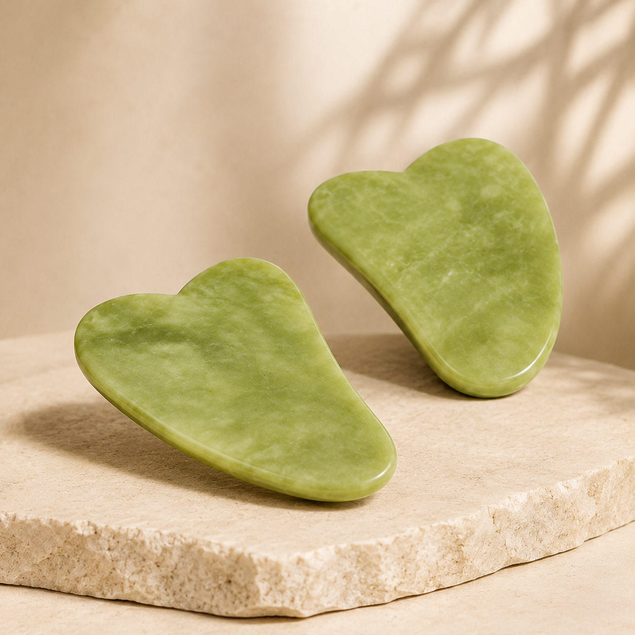 Jadeitowy Roller i Gua Sha do Masażu Twarzy