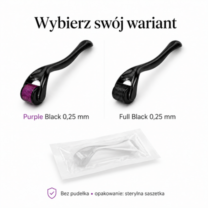 Derma Roller 540 igieł 0,25 mm – do Twarzy i Brody