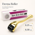 Złoty Derma Roller do Twarzy i Brody – 0,25 mm / 0,30 mm