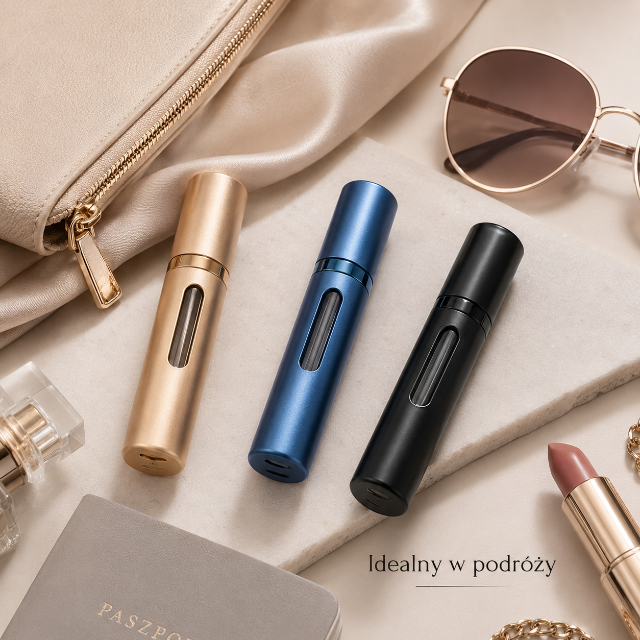 Podróżny Atomizer do Perfum 8 ml – Wielorazowy Flakonik