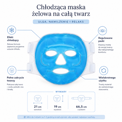 Chłodząca Żelowa Maska na Twarz – Blue Ice Compress