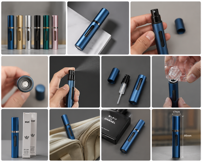Podróżny Atomizer do Perfum 8 ml – Wielorazowy Flakonik
