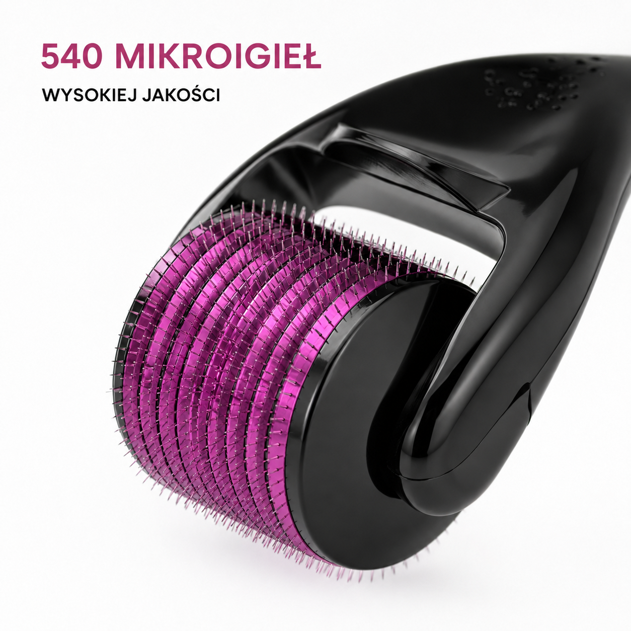Derma Roller 540 z Etui – 0,25 mm / 0,5 mm do Pielęgnacji Twarzy i Brody