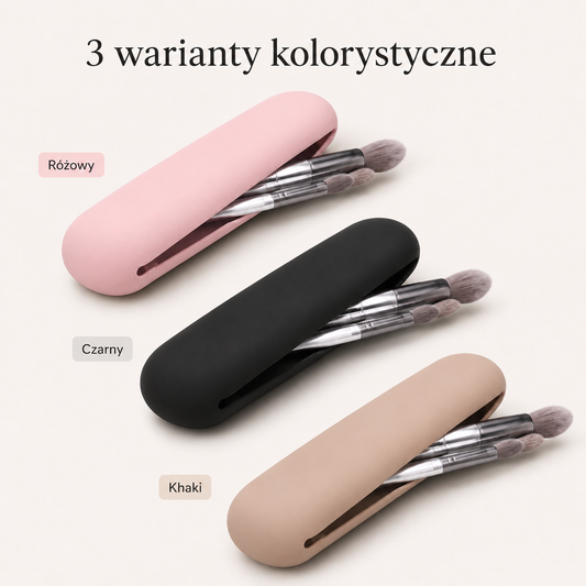 Silikonowe Etui na Pędzle do Makijażu – Organizer Podróżny