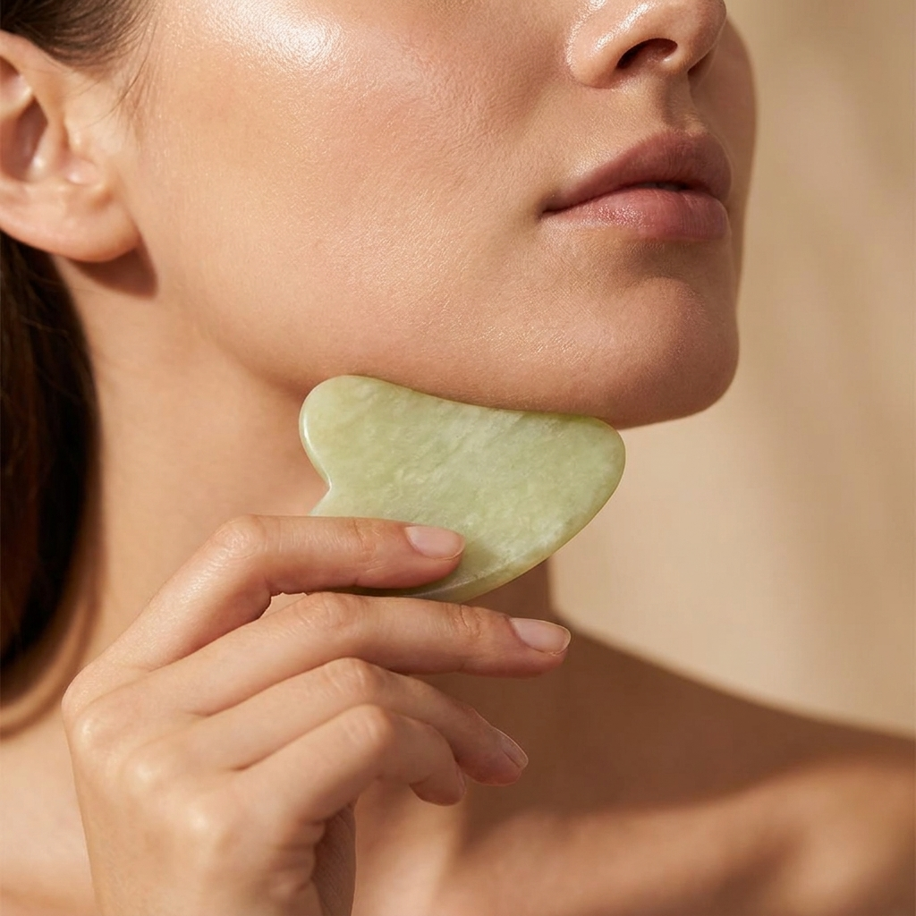 Kamień Gua Sha z jadeitu